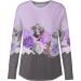 Buy Above Women's Festive Summer & Autumn Tunics - Casual Button-Up Floral Print Streetwear Tops - Purple XXL - Buy Online on GoSupps.com