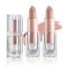 2PCS Nude Matte Lipstick Set Nude Lip Gloss Smooth Velvety Lip Stick Non-Stick Cup Lip Stain Matte Lipstick Makeup Gifts Set for Women - 607 White Peach