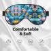 Colorful Jellyfish Print Unisex Sleeping Eye Mask | Soft Light-Blocking Comfort for Better Sleep - International Shipping - Buy Online on GoSupps.com
