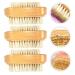 Buy Lurrose 3-Stage Nail Brush Cleaning Tool Double-Sided Beechwood Manicure & Pedicure Brush for Perfect Fingernail Care - International Shipping Available - Buy Online on GoSupps.com