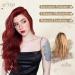 Buy BARSDAR Long Wavy Red Wig - 66cm Middle Parting Curly Lace Front - Heat-Resistant Synthetic Hair for Women | Perfect for Daily Party Cosplay & Halloween - Buy Online on GoSupps.com