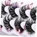 minkissy 7 Pairs False Eyelashes Fluffy Eyelashes Colored Eyelashes Fake Lashes Women Lashes with Color Lash Extension Fake Eyelash Individual Lashes Dense Extend Artificial Fiber - Buy Online on GoSupps.com