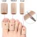 5 Pc Toe Tubes Sleeves & Cushions - Soft Corn Gel Pad Protectors for Corns, Blisters, Calluses - Multi Size Toe Protectors for Toes & Fingers - Buy Online on GoSupps.com