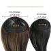 Dsoar Side Bangs Clip in Real Human Hair Bang Natural Black Color - Straight Fringe Hair Extensions | 1 Count - Buy Online on GoSupps.com