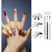 HelloCreate Acrylic Nails Tool Kit French Smile Line Trimmers Nail Brushes French Tip Cutter nail Manicure Edge Trimmer with Replacement Blades - Buy Online on GoSupps.com