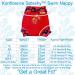 Konfidence Baby Swim Set - Babywarma & Splashy Swim Nappy Cover (Strawberry) BWRB06-12 ESN142-09 - Buy Online on GoSupps.com