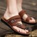 Men's Summer Non-Slip Sandals - Breathable Orthopedic Bunion Corrector Flip Flops for Pain Relief | Casual Beach Sandals for Hallux Valgus - Perfect Daddy Gifts - 7.5 Brown - Buy Online on GoSupps.com
