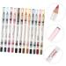 Angoily 2pcs 12 Eyeliner Pencil Glitter Eyeliner Eye Liner Pencils Cosmetic Pencils Set Clothing Make up 1 count (Pack of 1) As Shownx2pcs - Buy Online on GoSupps.com