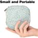 Light Blue Floral Menstrual Cup Bag - Large Zippered Storage for Periods Tampons & Pantyliners - Perfect for Women & Girls - Buy Online on GoSupps.com
