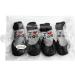 Tiny Dog Cat Boots Socks Small (Pack of 4) - Adjustable Waterproof Breathable Anti-Slip Sole for All Weather Paw Protection in Black - Buy Online on GoSupps.com