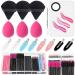 Disposable Makeup Applicators Kit with Mixing Palette Powder Puff Makeup Artist Tools Supplies Mascara Wands  Lip Brushes  Hair Clips Makeup Sponge for Face with Storage Box Multicolor