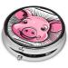 Buy Pink Pig Metal Pill Box - Mini Travel Medicine Organizer for Purse & Pocket - Buy Online on GoSupps.com
