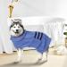 Nobleza Super Absorbent Dog Bathrobe - Fast Drying Towel Coat for Large Dogs/Cats, Adjustable & Cozy - Blue - Buy Online on GoSupps.com