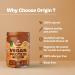 Ori Gin 100% Natural Vegan Protein Powder - Easy Digest Coffee Caramel 25g Plant-Based Protein Gluten & Dairy Free No Added Sugar Non-GMO - 7 Servings (258g - Buy Online on GoSupps.com
