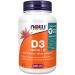 NOW Supplements Vitamin D3 2500 IU Softgels 500 Count NUTRITION_BAR