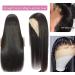 ALLMAY Straight Lace Front Human Hair Wig 22 Inch - 13X4 Lace Frontal, Pre-Plucked, 150% Density, Brazilian Virgin Hair for Black Women - Natural Color, Glueless - Buy Online on GoSupps.com