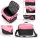 Travel Medicine Bag Organizer - Black & Pink | Pill Bottle Storage & First Aid Kit Bags - Empty & Convenient - Buy Online on GoSupps.com