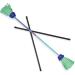 Diabolo Leisure Sport Flowerstick Pro (Blue-Turquoise) - Fiberglass with 2 Handplains UV Reactive Hand-Painted - Ideal for Professionals & Festivals - Buy Online on GoSupps.com