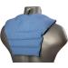 Light Blue Neck Pillow with Back Support - Cherry Stone Heat Pad for Neck & Back Relief - Buy Online on GoSupps.com
