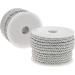 Twisted Cord Trim Rope, Silver (36 Yards, 2 Pack)