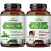 Zazzee Herbal Slimming Bundle | Extra Strength White Kidney Bean Extract and EGCG Green Tea Extract Capsules | Non-GMO Vegan & ISO Lab Tested