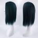 Nature Straight Mixture Snythetic Hair Topper 18" Side Parting Lace Base Clip in Wiglet Full Head Wear Crown Wig (Left Part 1b# Black) - Buy Online on GoSupps.com