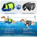 SlowTon Dog Life Jackets Enhanced Buoyancy Adjustable Neoprene Pet Float Lifejacket Aid with Reflective Rescue Handle Dogs Safety Swim Lifesaver Vests for Surfing Boating Pool Beach Sea S Yellow - Buy Online on GoSupps.com