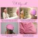 Luxury Reusable Shower Cap for Women - Soft Waterproof Fabric - Washable Pink Shower Cap - Buy Online on GoSupps.com