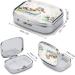 Pill Box Watercolor Duck Print | 2 Compartment Portable Medicine Organizer | Decorative Metal Pill Case for Pocket & Purse - Shop Internationally - Buy Online on GoSupps.com