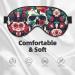 Flowers Skull Eye Mask - Unisex Light-Blocking Sleep Mask | Soft & Comfortable for Travel - Shop Internationally - Buy Online on GoSupps.com