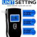 Portable Alcohol Breathalyzer with 20 Mouthpieces - Professional-Grade Accuracy for Personal Use | Digital LCD Screen - Accurate Blood Alcohol Tester - Buy Online on GoSupps.com