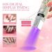 Ranrose Handheld UV Light for Gel Nails - 3W Rechargeable Mini Nail Dryer & Display Screen - Silver Diamond LED Nail Lamp for Salon & Home DIY - Buy Online on GoSupps.com