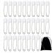 Fansisco 60Pcs Diaper Pins Baby Safety Pins Plastic Head White Baby Diaper Safety Pins Safety Locking Baby Cloth Nappy Pins 2.2in