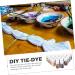 NUOBESTY Textiles Dying Supplies 24pcs Tie Dye Powder Color Powder Cable Tie Aldult Child DIY Tie-dye Pigment - Buy Online on GoSupps.com