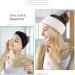 2-Pack Adjustable Spa Headband for Women - Facial Makeup Hairband Towel Cloth with Magic Sticker - Black + White - Buy Online on GoSupps.com