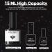 Modelones Black Glitter Gel Nail Polish 15ML - Soak Off LED Color - Holiday Collection - 0.5 Fl Oz - Buy Online on GoSupps.com