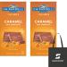 GHIRARDELLI Caramel Milk Chocolate Squares Bar 4.8 oz Bar (Pack of 2) Bundle With Snack Scout Lunch Bag