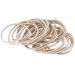 Premium Blonde Hair Ties - 30 Thin 1.5mm Hair-Like Bands with Chic White Storage Box | Ideal for Stylish Storage - Buy Online on GoSupps.com