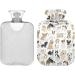 Hot Water Bottles with Cute Dog Cover - 2L Pain Relief Bags for Women Girls Children & Bed Warmer - Buy Online on GoSupps.com