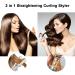 Buy 2 in 1 Rotating Curling Iron & Hair Straightener - Fast Heat Professional Hot Brush Styler with Adjustable Temperature - Ideal Hairdressing Tool - Buy Online on GoSupps.com