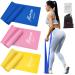 Resistance Bands Exercise Bands for Physical Therapy Strength Training Yoga Pilates Stretching Non-Latex Elastic Band with Different Strengths Workout Bands for Home 1.8m 1-Yellow/Pink/Blue