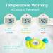 Aycorn Digital Baby Bath Thermometer - LED Fahrenheit Water & Room Temperature Monitor with Safety Warning - Infant Floating Bath Toy - Buy Online on GoSupps.com