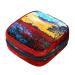 Population painting women's napkin storage bag portable menstrual cup bag with zipper for teenagers girls women women