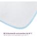 Mias 10 Baby Washcloths - Molton Flannel White-Blue Cotton - Non-Toxic & Soft Baby Cloths - 24x24cm - Buy Online on GoSupps.com