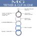 MG marmina Silicone Baby Teether Freezer BPA Free with Pacifier Clip - CPC Certified Baby Teething Toy for Sore Gums Relief (Purple) - Buy Online on GoSupps.com