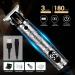 Professional Men's Hair Clippers - Zero Gapped Cordless Trimmer with LED Display - Vintage Silver - Buy Online on GoSupps.com