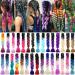Ombre braiding hair extensions braided hair jumbo braids hair synthetic hair extension braids hair part 24 inch (60 cm) 300g / 3pcs dark purple to light purple