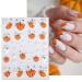JMEOWIO 3D Embossed Halloween Nail Art Stickers | Self-Adhesive Cute Pumpkin & Ghost Decals | 5D Nail Design Accessories - 4 Sheets - Buy Online on GoSupps.com