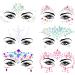 6PCS Face Gems for Festivals Gemstone Face Jewels Glitter Face Stickers Not Easy to Fall Off Face Temporary Tattoos for Music Festival Holiday Party - Buy Online on GoSupps.com