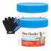 Hen Healer 0.1 Pounds All-Natural Poultry Supplement with Vitamins - Supports Immune Health & Feather Growth- Bundle with Pet Hair Removing Glove Healing Ointment Pack of 2